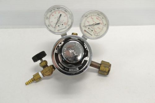Matheson 8-540 twin gauge 3000psi 1/4 in pneumatic gas regulator b255510 for sale