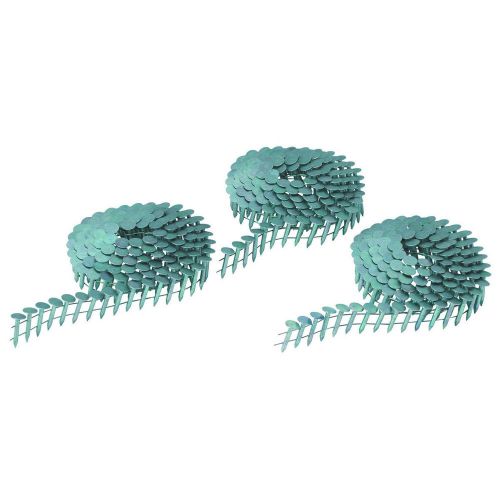 Air Nailer Replacement Nails 7/8&#034; Coiled Roofing Nails, Box of 7200, 11 Gauge