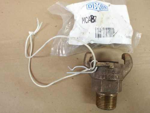Dixon air king ab7 3/4 brass air hose fitting 2 lug universal coupling npt male for sale