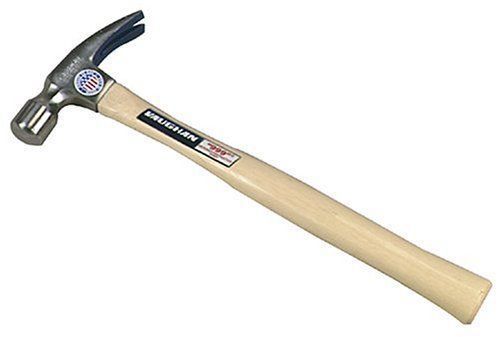 Vaughan 505M 24-Ounce Framing Hammer, Milled Face,  Hickory Handle, 17&#034; Long.