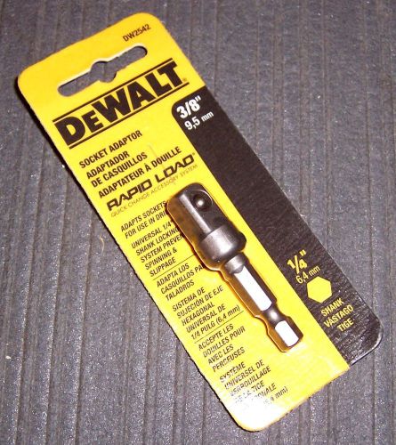 DEWALT DW2542 1/4-Inch Hex Drive to 3/8-Inch Socket Adapter