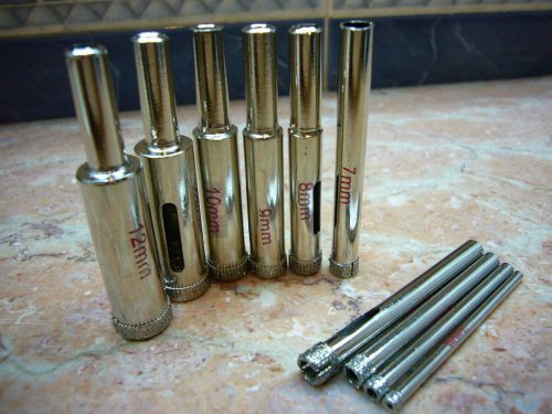 3mm to 14mm thk diamond coated core drill drills bit tile hole saw 11 pieces set for sale