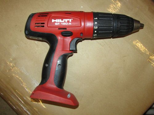 HILTI SF 180-A 18V  1/2&#034;keyless drill chuck two speed hammer drill NICE (568)