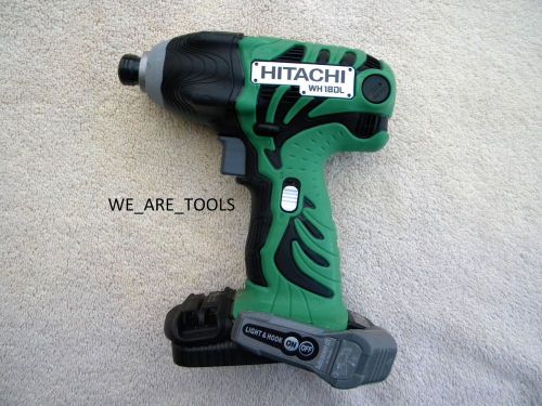 New hitachi wh18dl 18v cordless 1/4 impact driver 18 volt drill,battery operated for sale