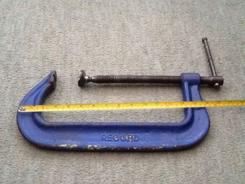 Record 10&#034; heavy duty g clamp no 10 made in england gee g-clamp for sale