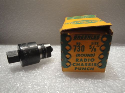 Greenlee 5/8-inch Round Radio Chassis Punch in Box