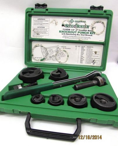 Greenlee 7238SB SlugBuster Knockout Punch Set - 1/2&#034; to 2&#034;