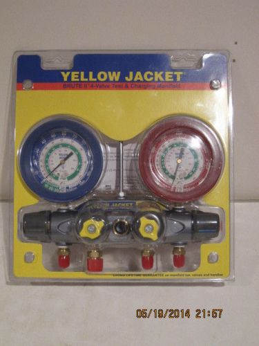 Yellow jacket brute ii 4-valve test&amp;charging manifold (46020)-free ship-nisp!!!! for sale