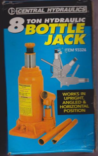Central hydraulics 8 ton hydraulic bottle jack item 93374 for sale