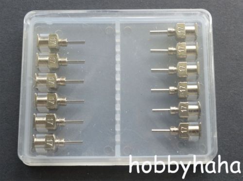 1/4&#034;  17Ga 24pcs Blunt stainless steel dispensing syringe needle tips