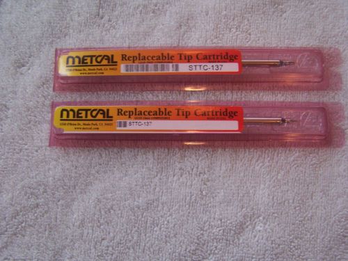Metcal soldering tip cartridge STTC-137, 2 brand new in packages