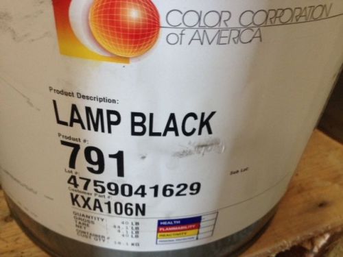 Lamp Black Colorant - Color Corp. of America # 791 - Alkyd Based. 40 Lbs (5 Gal)
