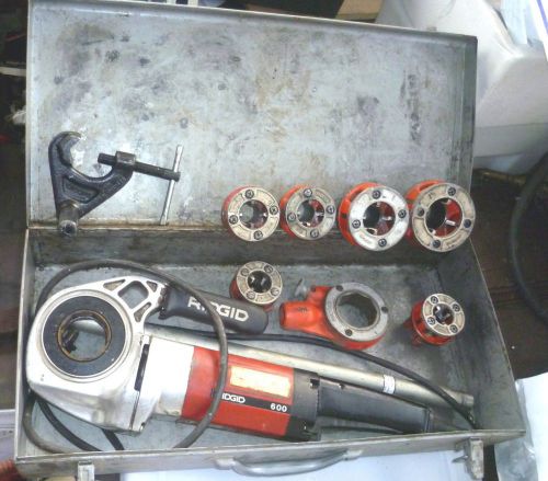 Ridgid 600 power threader set with threading dies-sweet and clean for sale