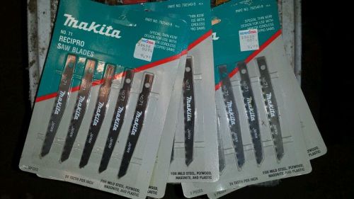 Makita no. 71 recipro saw blades qty 5 5 blades per pack. Cordless saw blades.