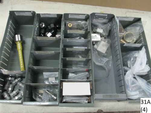 Grab box of tools/harware/metal supplies &amp; equipment (4) for sale