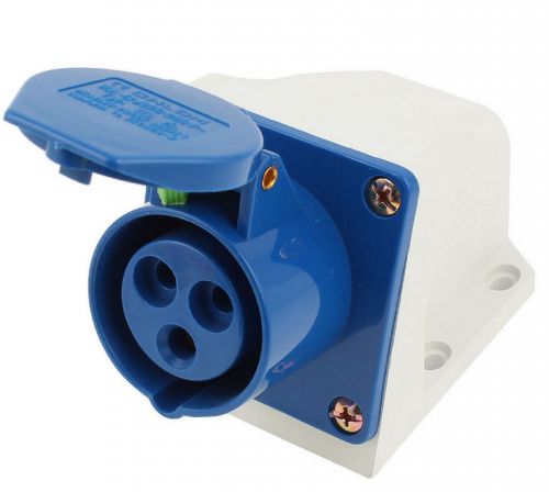 Waterproof IP44 2P+E IEC309-2 Industrial Female Socket AC 220-250V 16A