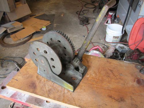 Bronze Winch,W.G.FEIK, Houston Texas,6 in.dia.all bronze boat winch