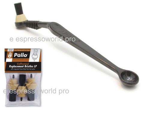 Pallo  Coffee Tool Group Brush - Black &amp; NYLON REPLACEMENT BRISTLES PACK OF 3