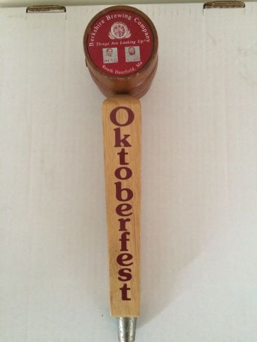 Bershire Brewing Company BBC Wood Beer Tap Handle Oak Barrel Oktoberfest