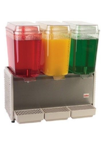 Crathco Triple 5 Gallon Bowl Refrigerated SS Beverage Dispenser D35-3 NSF