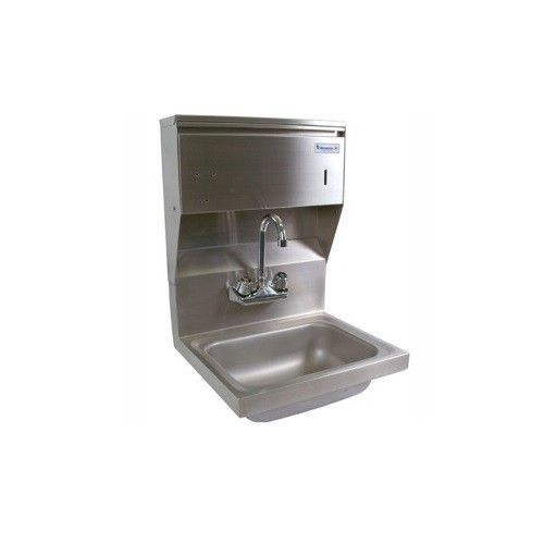 Wall mount hand sink w/towel dispenser -stainless steel for sale