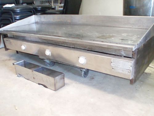 6FT KEATING MIRACLEAN GAS GRILL GRIDDLE RESTAURANT 24X72&#034; SURFACE BAR FLAT TOP