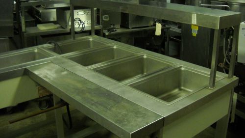 Servolift l shaped (6) well steam table for sale