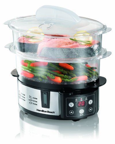 NEW! Digital Electronic Food Steamer / 2 Separate Steam Tier W Removable Divider