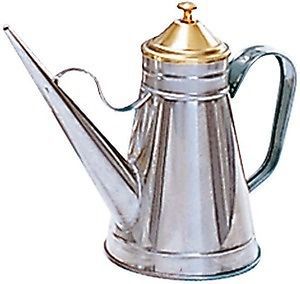 Adcraft OC-24 Cooking Oil Can 24oz Stainless Brass Cover for Pizza Restaurants