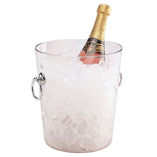 Cambro Wine Cooler Bucket, W/Handles, 8&#039;&#039;D X 9-1/8&#039;&#039;H, Polycarbonate, Clear(1 Ea
