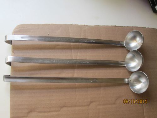 VOLLRATH #46901 STAINLESS 1 OUNCE LADLES COMMERCIAL KITCHEN SET OF 3 KOREA