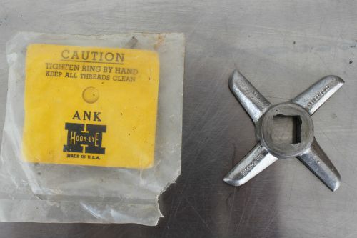Vintage hook-eye ank meat grinder blade nos #3 for sale