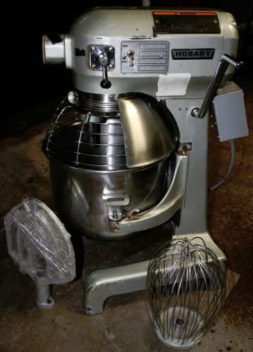 Hobart 20-qt Mixer Model A-200 with Guard,  SS Bowl, Whip &amp; Paddle