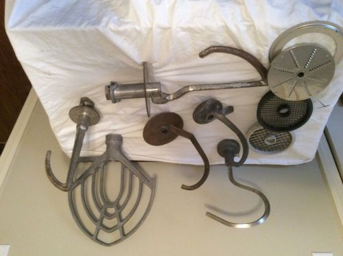 Lot of dough hooks &amp; paddle 20, 30, 40, 60, 80 quart mixer hobart  univex brass