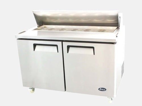 Atosa stainless 48&#034; 2 door salad,big top prep table msf8306 ,free shipping !!! for sale