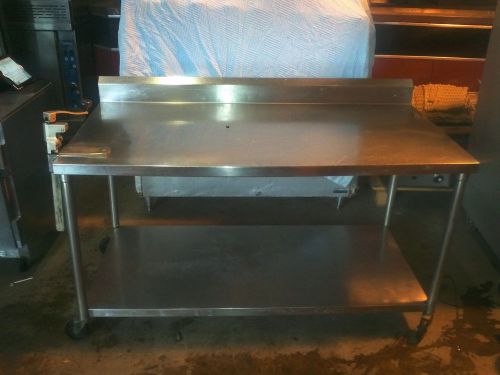 Work Table with Can Opener - Stainless Steel - 60 x 30 x 34 (height)