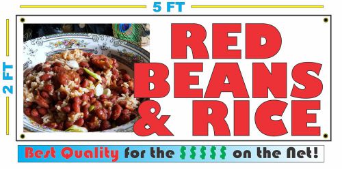 Full Color RED BEANS AND RICE BANNER Sign NEW XL Larger Size