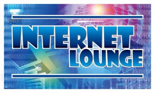 bb327 Internet Lounge Cafe Bar Shop Banner Sign