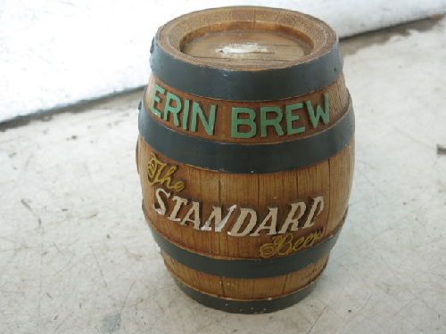 VINTAGE STANDARD BREWING CO. ERIN BREW STANDARD BEER PLASTER BANK