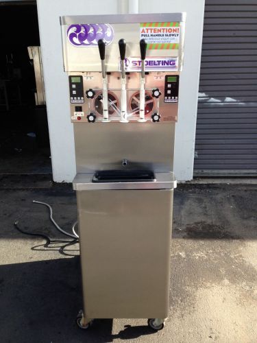 2006 stoelting f431 soft serve frozen yogurt ice cream machine single ph water for sale