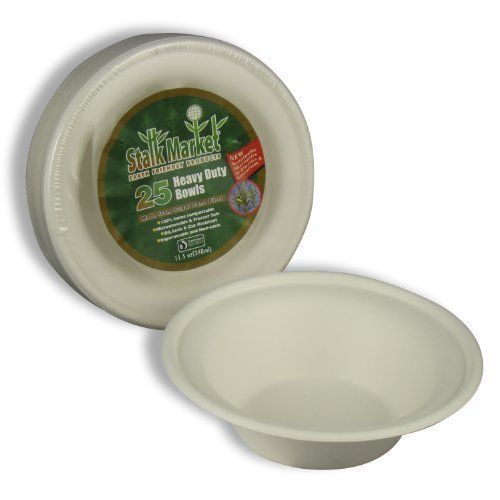 Asean l003r compostable tableware, 11.5 oz bowls, white, 300/carton for sale