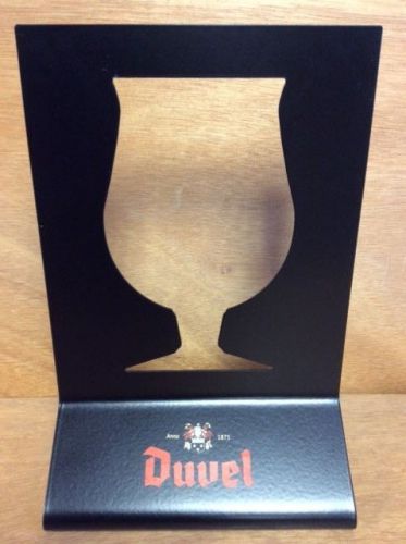 Duvel Table Tent Menu Holder Photo Frame - Heavy Metal Brand New - Free Shipping