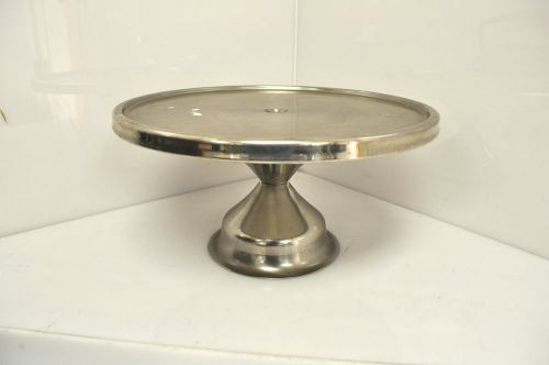 Pizza Pastry Cake Tray Display Stainless Pedestal Stand