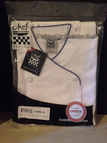 San Jamar - Chef Revival J008BL-M Corporate Chef&#039;s Jacket