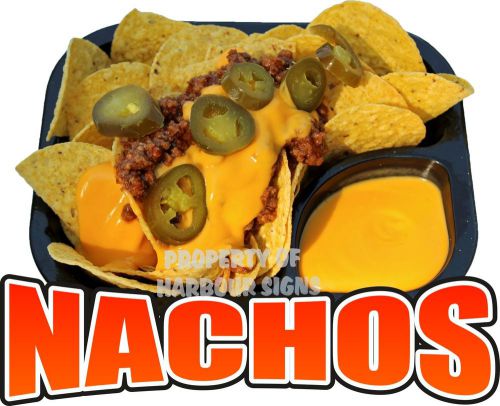 Nachos Cheese Mexican Restaurant Concession Food Truck Vinyl Menu Decal 14&#034;
