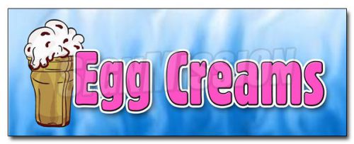 12&#034; EGG CREAMS brooklyn style black and white chocolate soda fountain NY