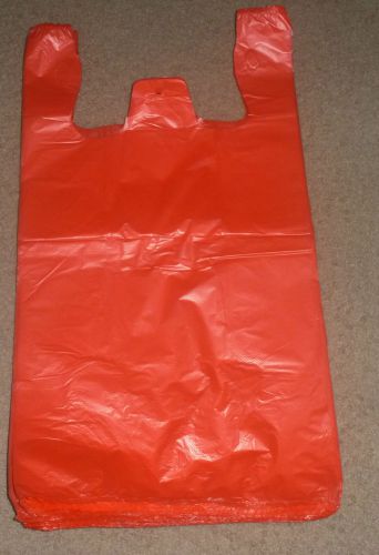Plastic bags red   size  1/6 t-shirt bag  or 11.6 x 6 x 22 - 200 bags for sale