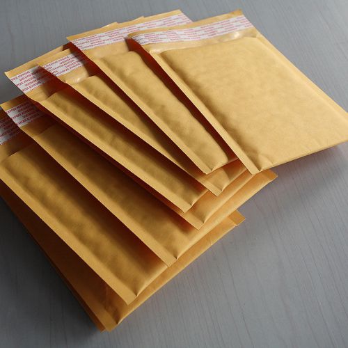 TB 10X 140*160+40mm Kraft paper Bubble Envelopes Mailers Shipping Yellow Bag CA3