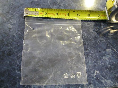 100 ZipLock Clear Poly Plastic Bags 5&#034; X 5&#034;, Great for Storage, CDs, Stationary
