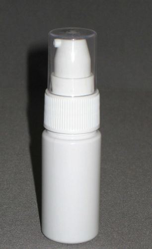 1 oz. white plastic round cylinder bottle 1 case (500 bottles) for sale